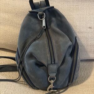 Rebecca Minkoff Charcoal Leather Backpack